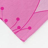 Kirschblütenbanner Fleecedecke (Ecke)