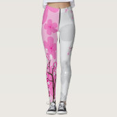 Kirschblütenbanner Leggings (Vorderseite)