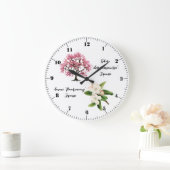 Kirschblütenbaum Große Wanduhr (Zuhause)