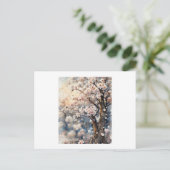 Kirschblütenbaum, postkarte (Stehend Vorderseite)