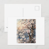 Kirschblütenbaum, postkarte (Vorne/Hinten)