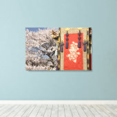 Kirschblütenbaum und Seidenbänder aus Leinwanddruck (Insitu (Holzboden))