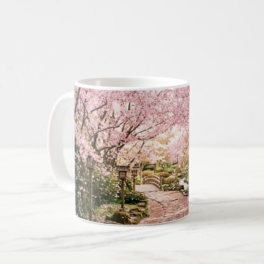 Kirschblütenbäume Kaffeetasse (Vorderseite Links)