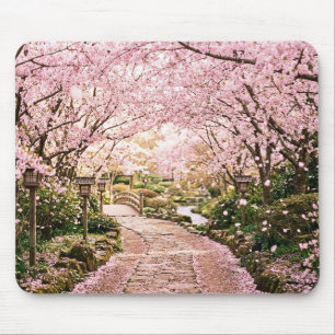 Kirschblütenbäume Mousepad