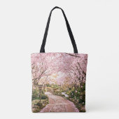 Kirschblütenbäume Tasche (Rückseite)