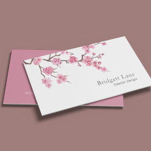 Kirschblütenblüte Innenausstatter Visitenkarte