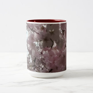 Kirschblütenblüte Zweifarbige Tasse
