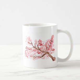 Kirschblütenblüten Wasserfarbe Sakura Kaffeetasse