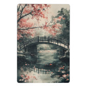 Kirschblütenbrücke Sumi-E-Landschaft (1) Mini Klemmbrett (Rückseite)