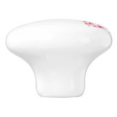 Kirschblütendruckknöpfe, bedruckte Keramik Keramikknauf (Seitenansicht)