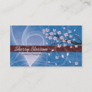 Kirschblütenentwurf Visitenkarte