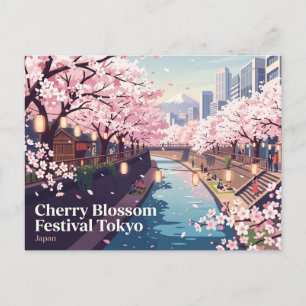 Kirschblütenfest Tokio, Japan Postkarte