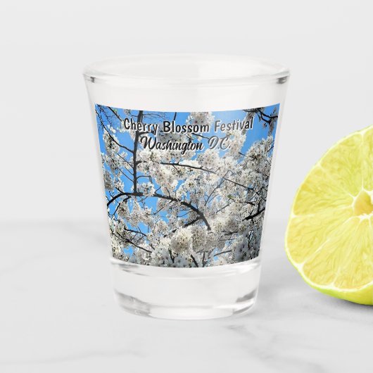 Kirschblütenfest Washington D.C. Souvenir S Schnapsglas (Vorderseite)