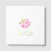 Kirschblütenhandhochzeit Gästebuch (Rückseite)