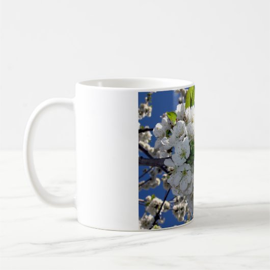 Kirschblütenherz Kaffeetasse (Links)