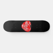 Kirschblütenherz Skateboard (Horizontal)