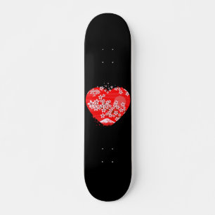 Kirschblütenherz Skateboard