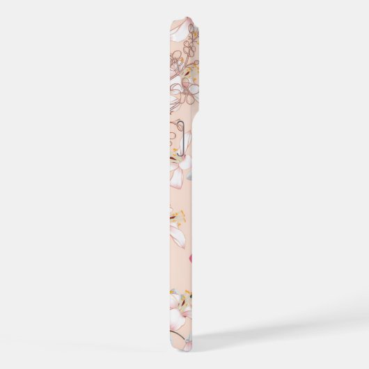 Kirschblütenkoffer iPhone Hülle (Rechte Seite)