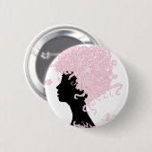 Kirschblütenkopf Button (Vorne & Hinten)