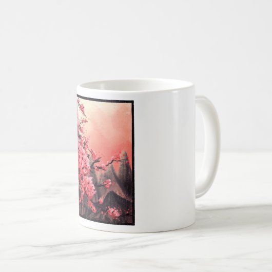 Kirschblütenlandschaft Kaffeetasse (VorderseiteRechts)