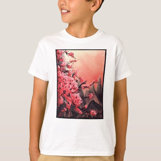 Kirschblütenlandschaft T-Shirt (Vorderseite)