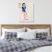 Kirschblütenleuchte Leinwanddruck (Insitu (Schlafzimmer))