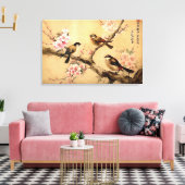 Kirschblütenmalerei Leinwanddruck (Insitu (Wohnzimmer))