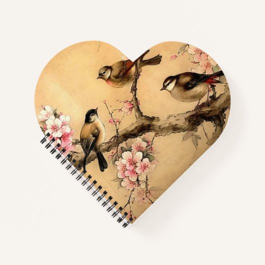 Kirschblütenmalerei Notizblock (Vorderseite)