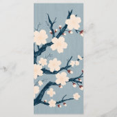 Kirschblütenmenü Menükarte (Rückseite)