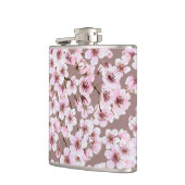 Kirschblütenmuster Flachmann (Links)