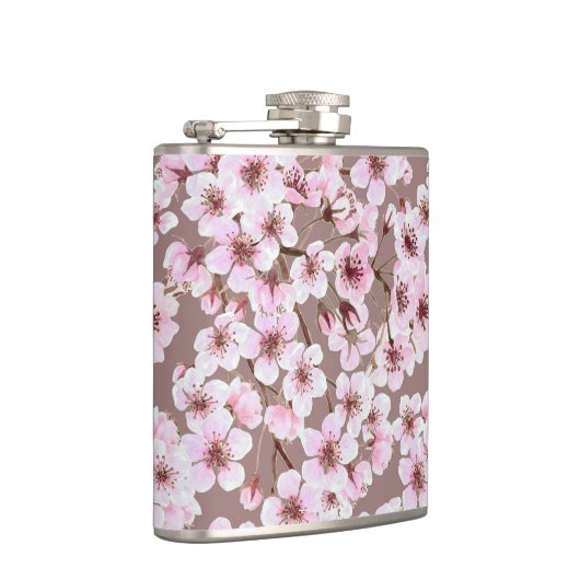 Kirschblütenmuster Flachmann (Rechts)