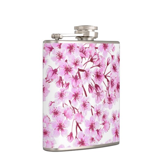 Kirschblütenmuster Flachmann (Rechts)