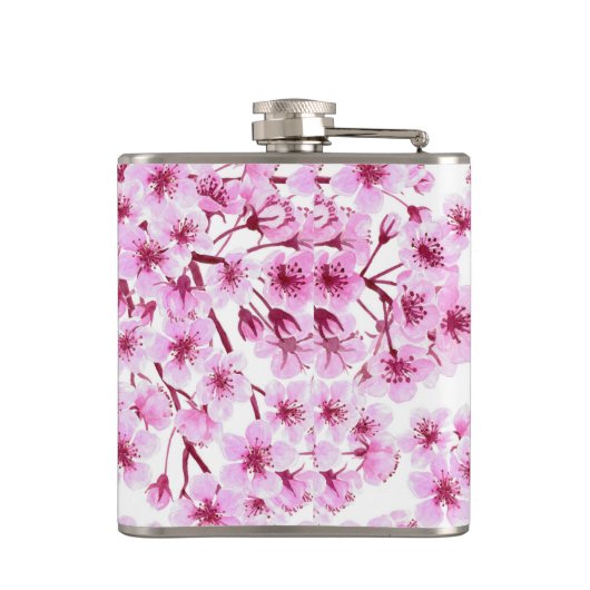 Kirschblütenmuster Flachmann (Rückseite)