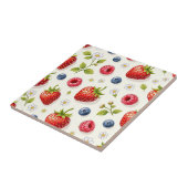 Kirschblütenmuster Frische Sommerfrüchte Fliese (Seite)