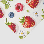 Kirschblütenmuster Frische Sommerfrüchte Seidenpapier (Ausschnitt)