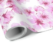 Kirschblütenmuster Geschenkpapier (Rolleneckpunkt)