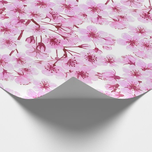 Kirschblütenmuster Geschenkpapier (Ecke)