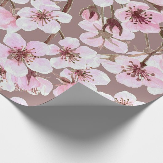 Kirschblütenmuster Geschenkpapier (Ecke)