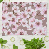 Kirschblütenmuster Geschirrtuch (Gefaltet)