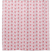 Kirschblütenmuster in Rosa Duschvorhang (Vorderseite)