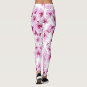 Kirschblütenmuster Leggings (Rückseite)
