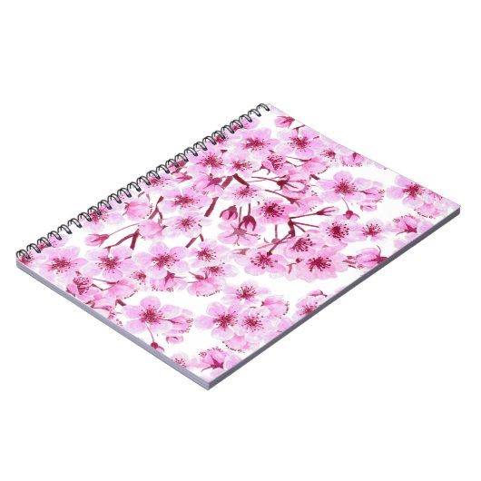 Kirschblütenmuster Notizblock (Linke Seite)