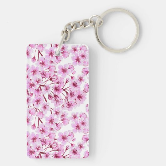 Kirschblütenmuster Schlüsselanhänger (Rückseite)