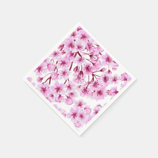 Kirschblütenmuster Serviette (Ecke)