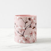 Kirschblütenmuster Zweifarbige Tasse (Mittel)