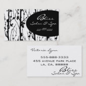 Kirschblütenschwarzes 1 visitenkarte (Vorne/Hinten)