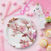 Kirschblütenstudie in Blüte — Papierplatten Pappteller (Party)