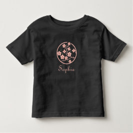 Kirschblütensymbol, Minimalismus, Rosa Kleinkind T-shirt