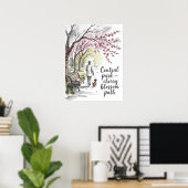 Kirschblütenweg im Central Park Poster (Heimbüro)