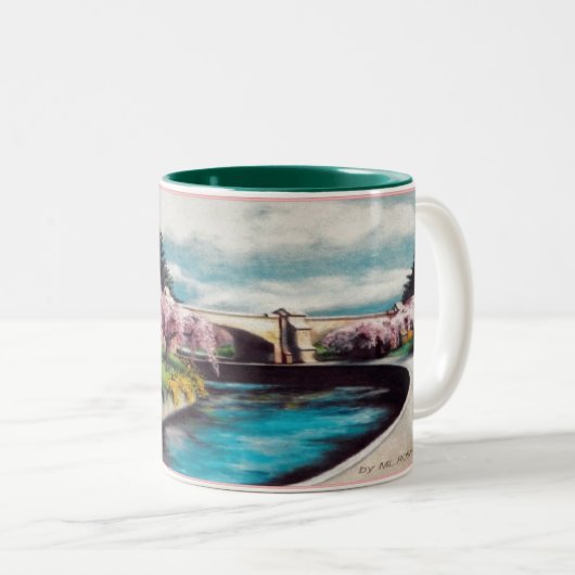 Kirschblütenweg, nj. zweifarbige tasse (VorderseiteRechts)